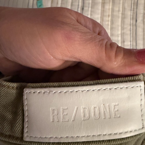 Re/Done High Rise Green Women's Jeans - Picture 15 of 15